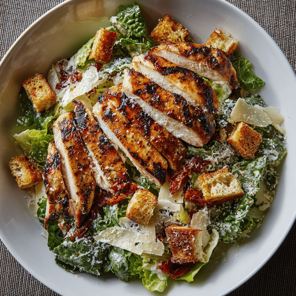 Grilled Chicken Caesar Salad Recipe - Recipe Image