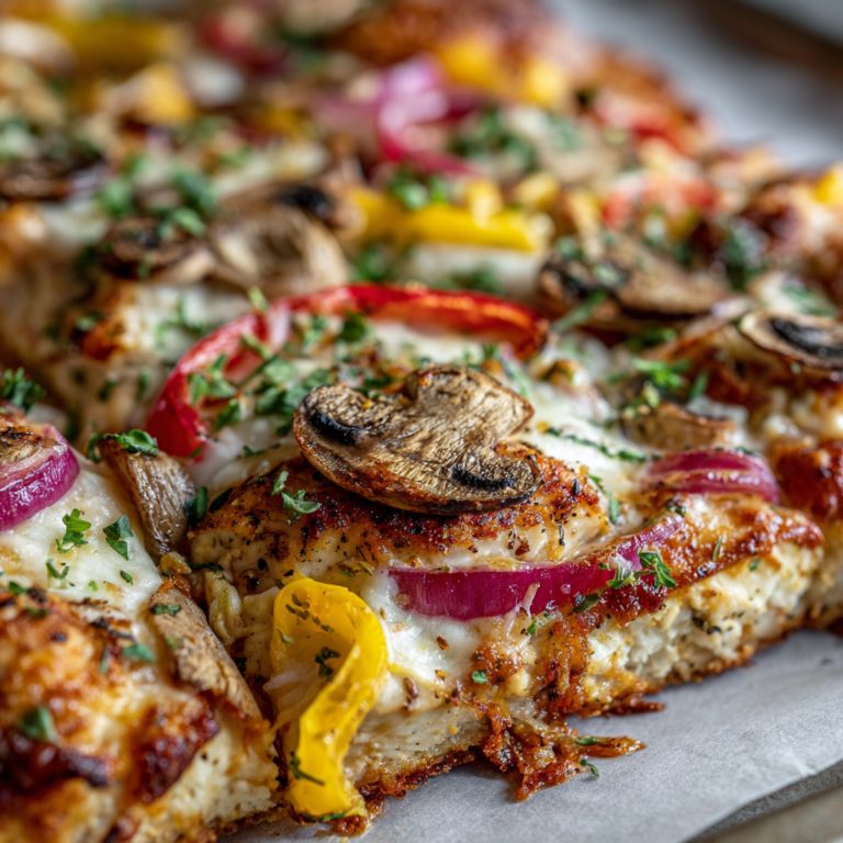 Chicken & Veggie Sheet Pan Pizza Recipe