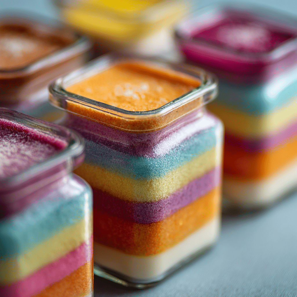 Rainbow Cream Parfaits Recipe - Recipe Image
