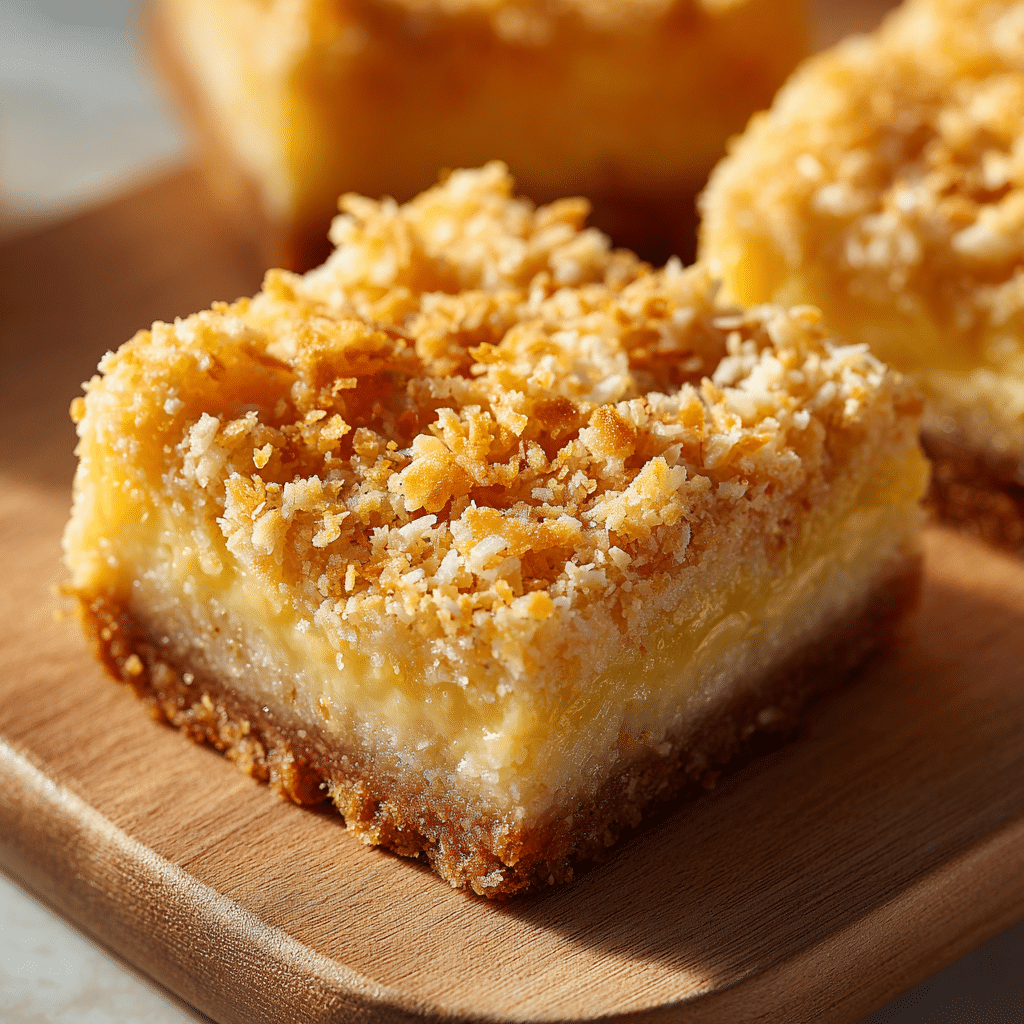 Lemon Coconut No-Bake Bars Recipe - Recipe Image
