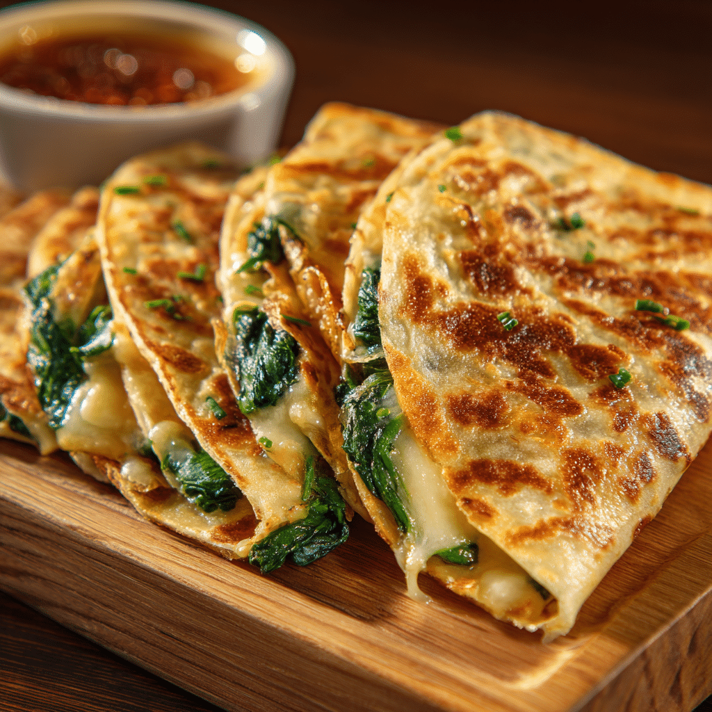 Spinach Cheese Quesadillas Recipe - Recipe Image