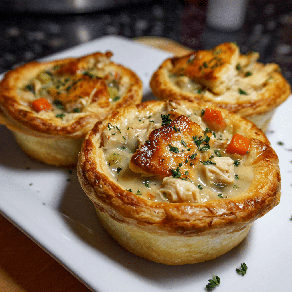 Mini Chicken Pot Pies Recipe - Recipe Image