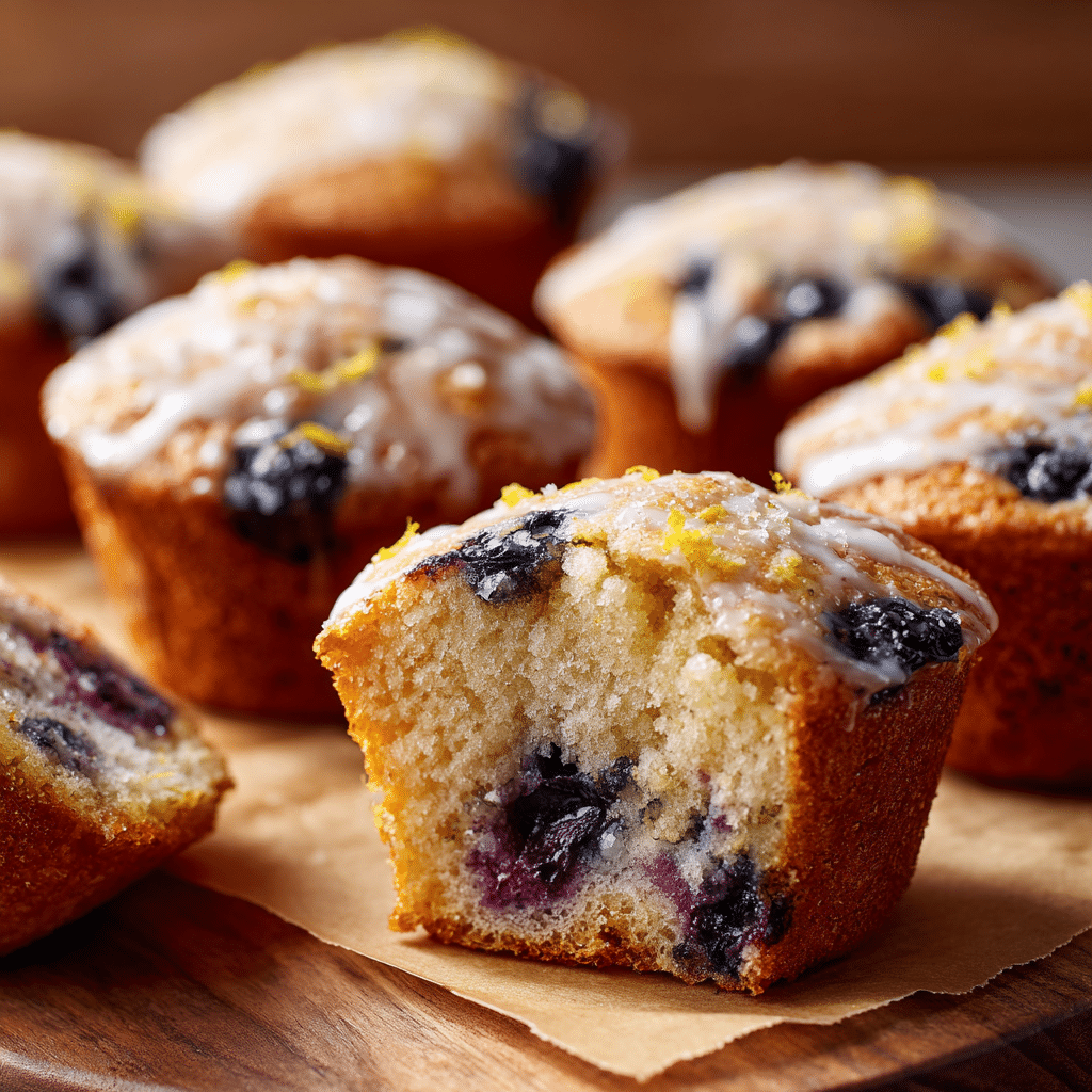 Lemon Blueberry Muffins Recipe - Recipe Image