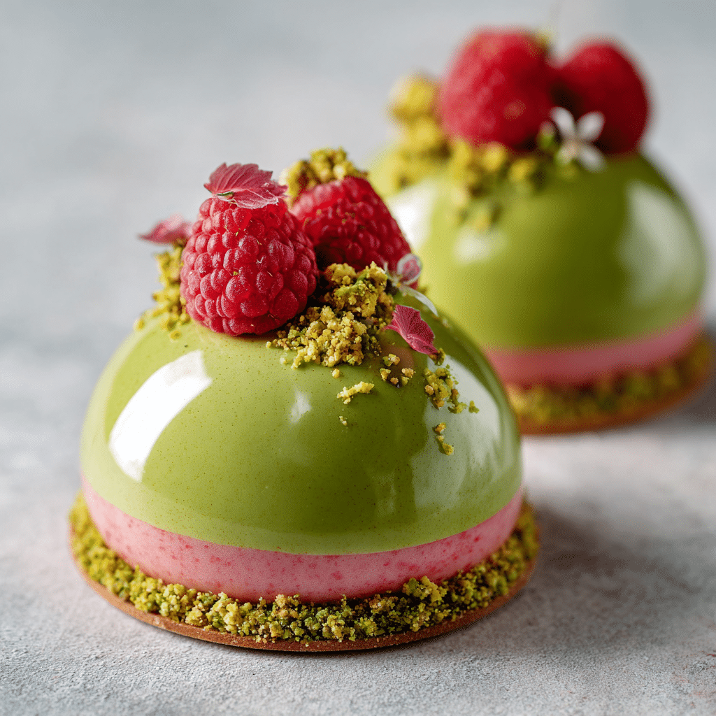 Pistachio Raspberry Garden Domes Recipe - Recipe Image