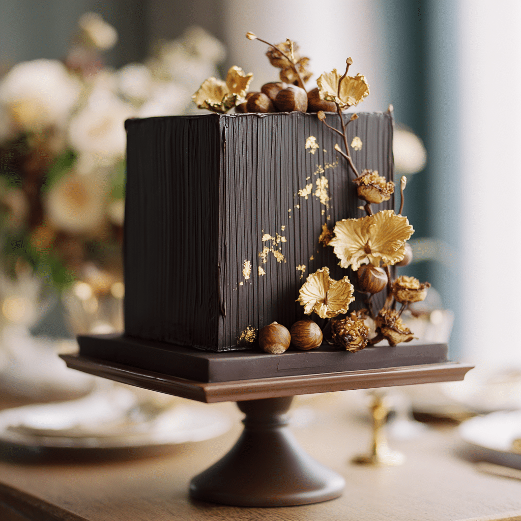Chocolate Hazelnut Praline Wedding Cake Recipe - Recipe Image