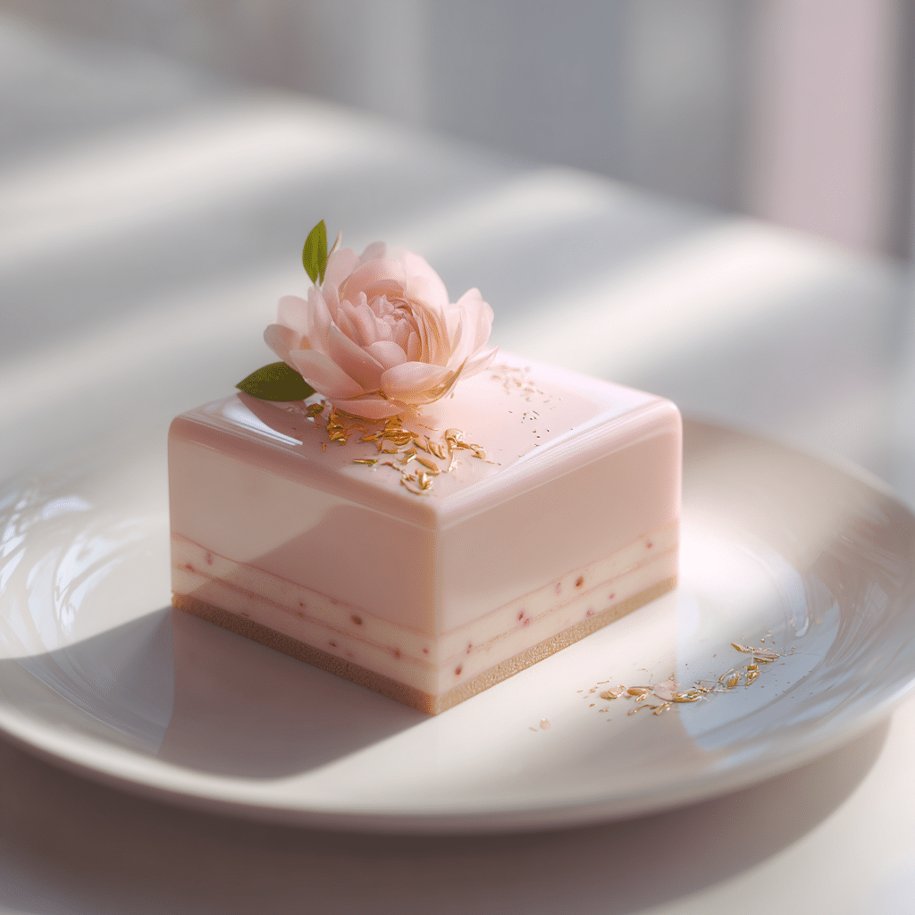 Vanilla Bean & Rose Entremet Cake Recipe - Recipe Image