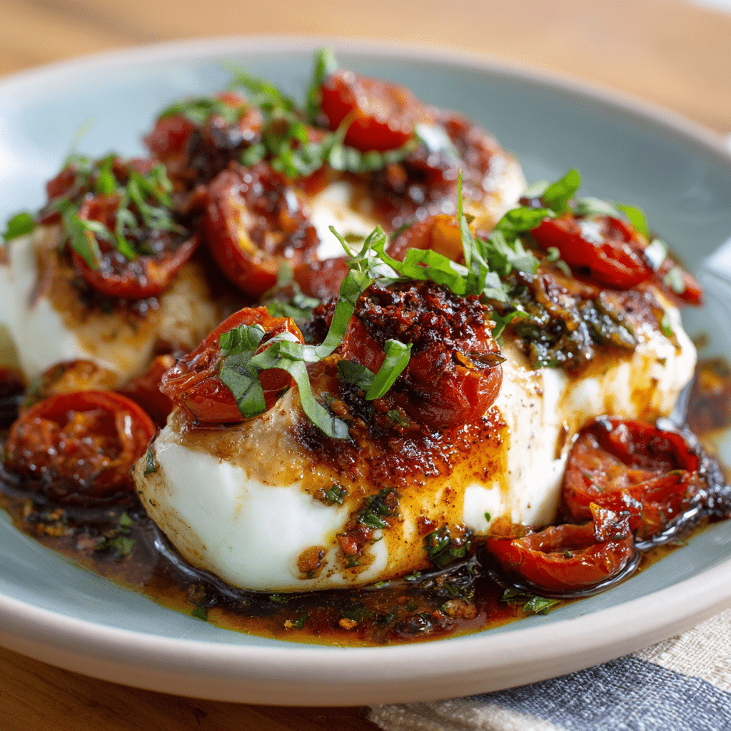 Oven-Baked Caprese Chicken Recipe - Recipe Image