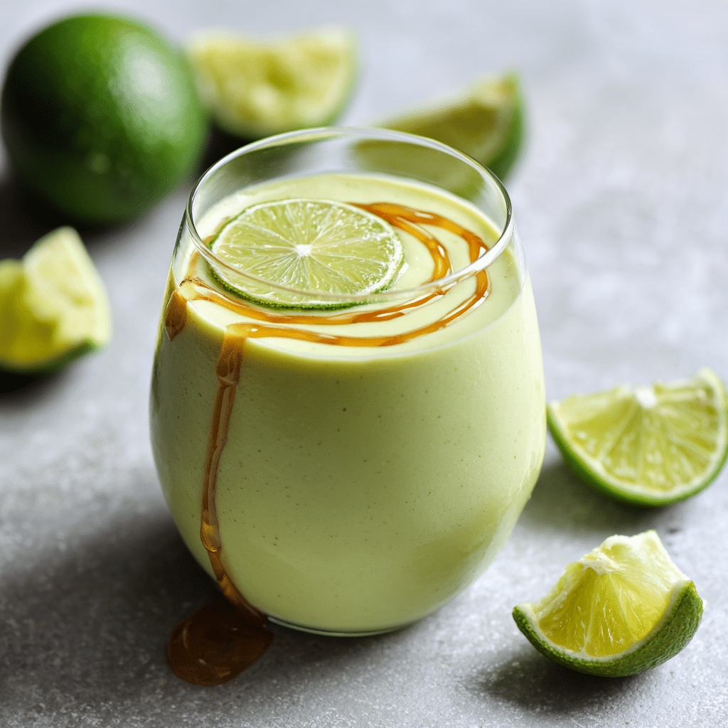 Avocado Honey Lime Smoothie Recipe - Recipe Image