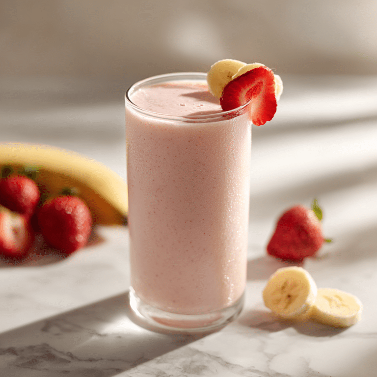 Strawberry Banana Protein Smoothie Recipe