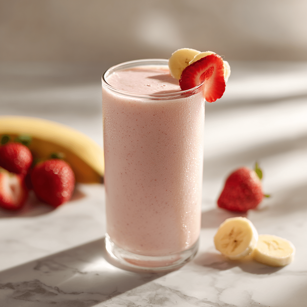 Strawberry Banana Protein Smoothie Recipe