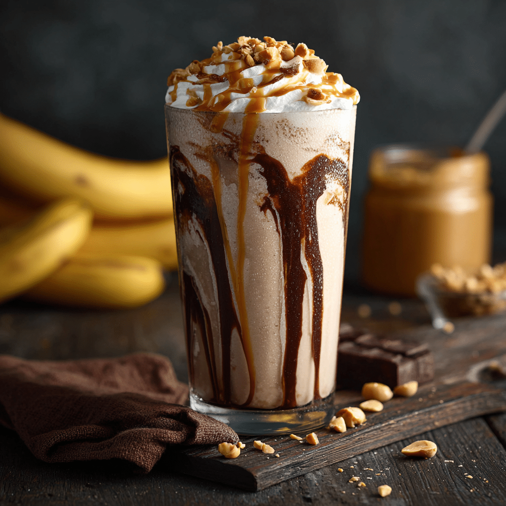 Chocolate Peanut Butter Banana Shake Recipe - Recipe Image