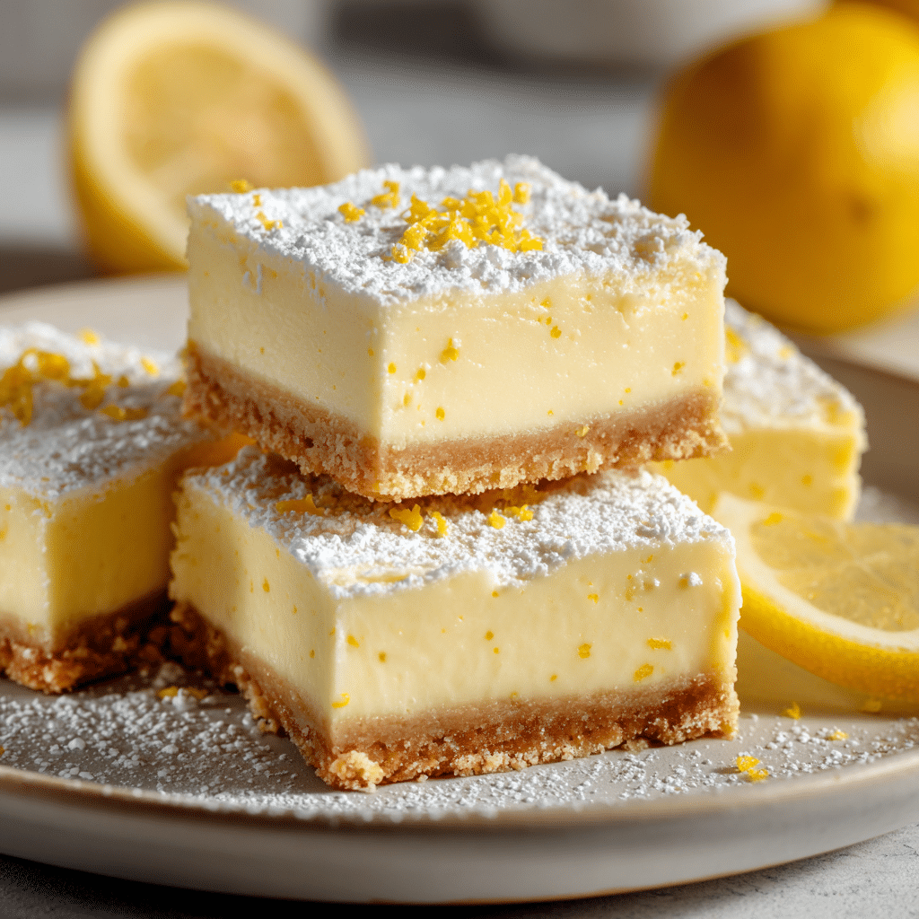 Lemon Cream Cheese Bars Recipe - Recipe Image