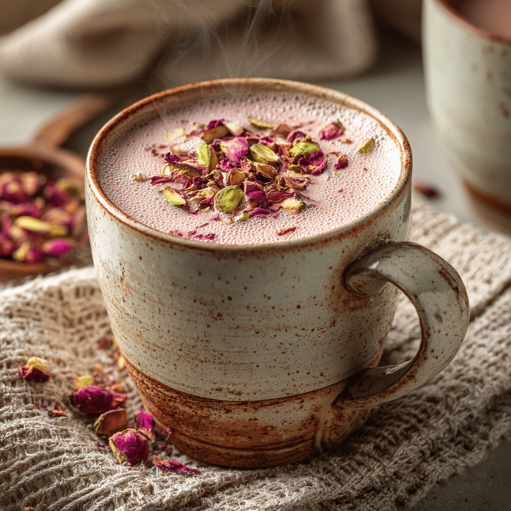 Kashmiri Chai - Authentic Pakistani Pink Tea Recipe - Recipe Image