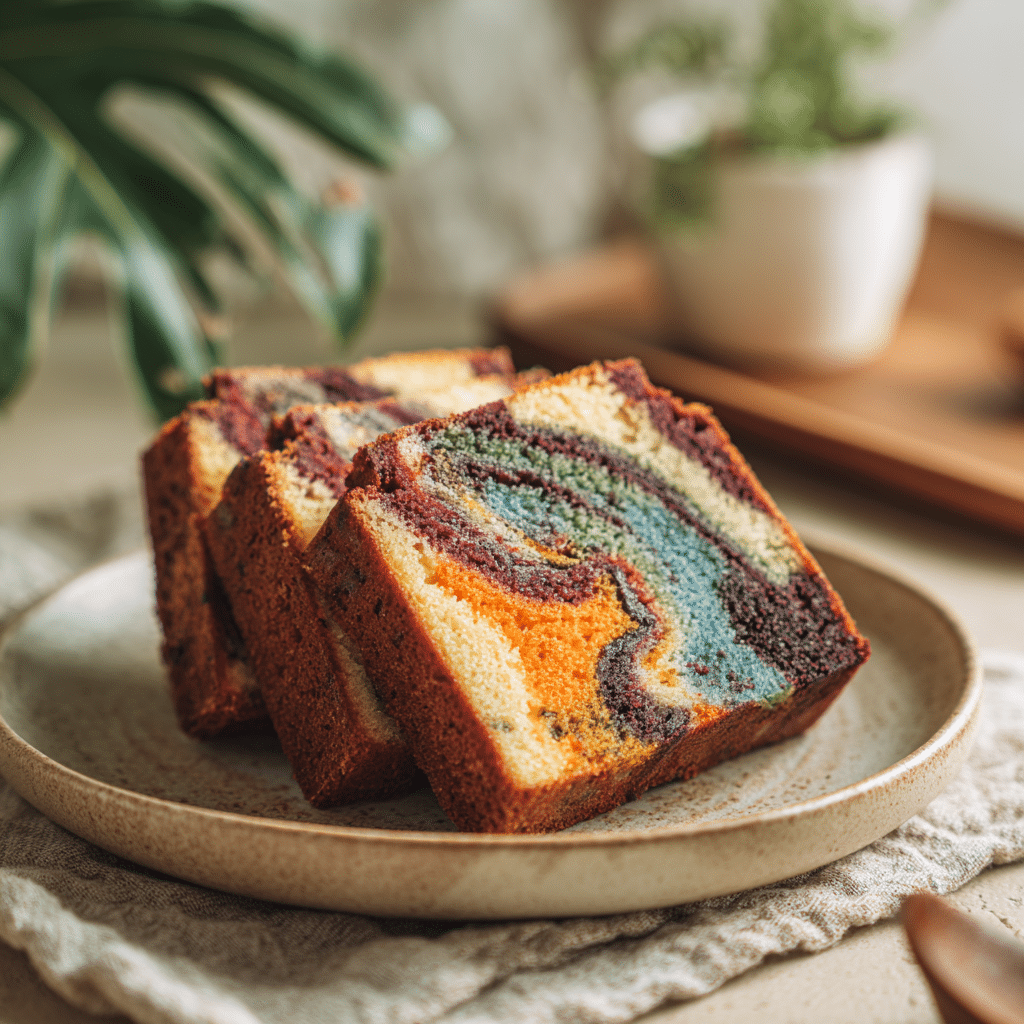 Fruit Ink Marble Cake Recipe - Recipe Image