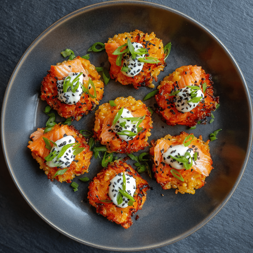 Crispy Rice Salmon Bites Recipe - Recipe Image