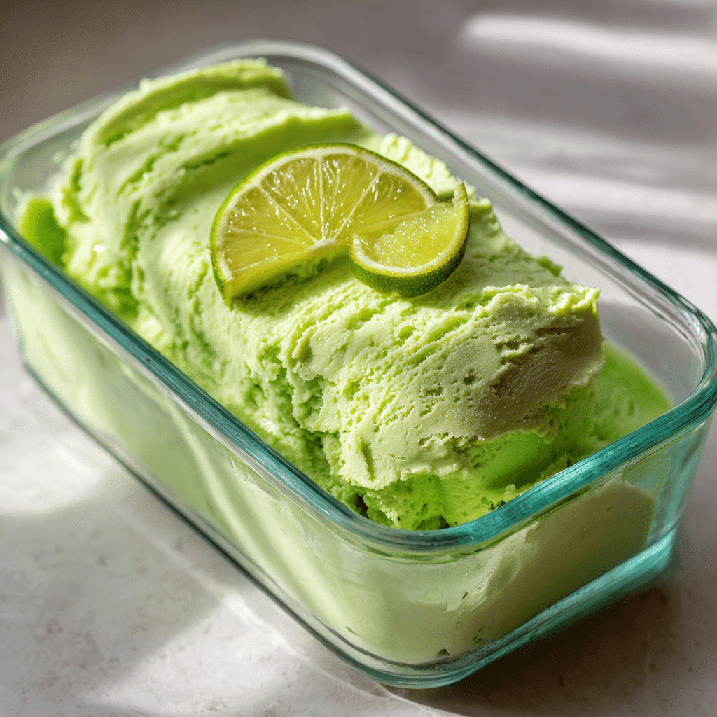 Avocado Lime Frozen Pie: Green Citrus Magic Recipe