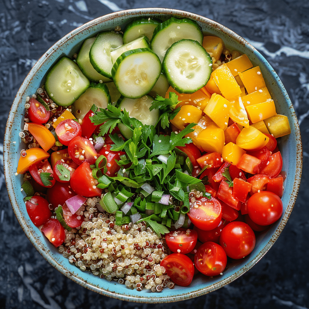 Rainbow Quinoa Salad: Power Bowl of Colors Recipe - Recipe Image