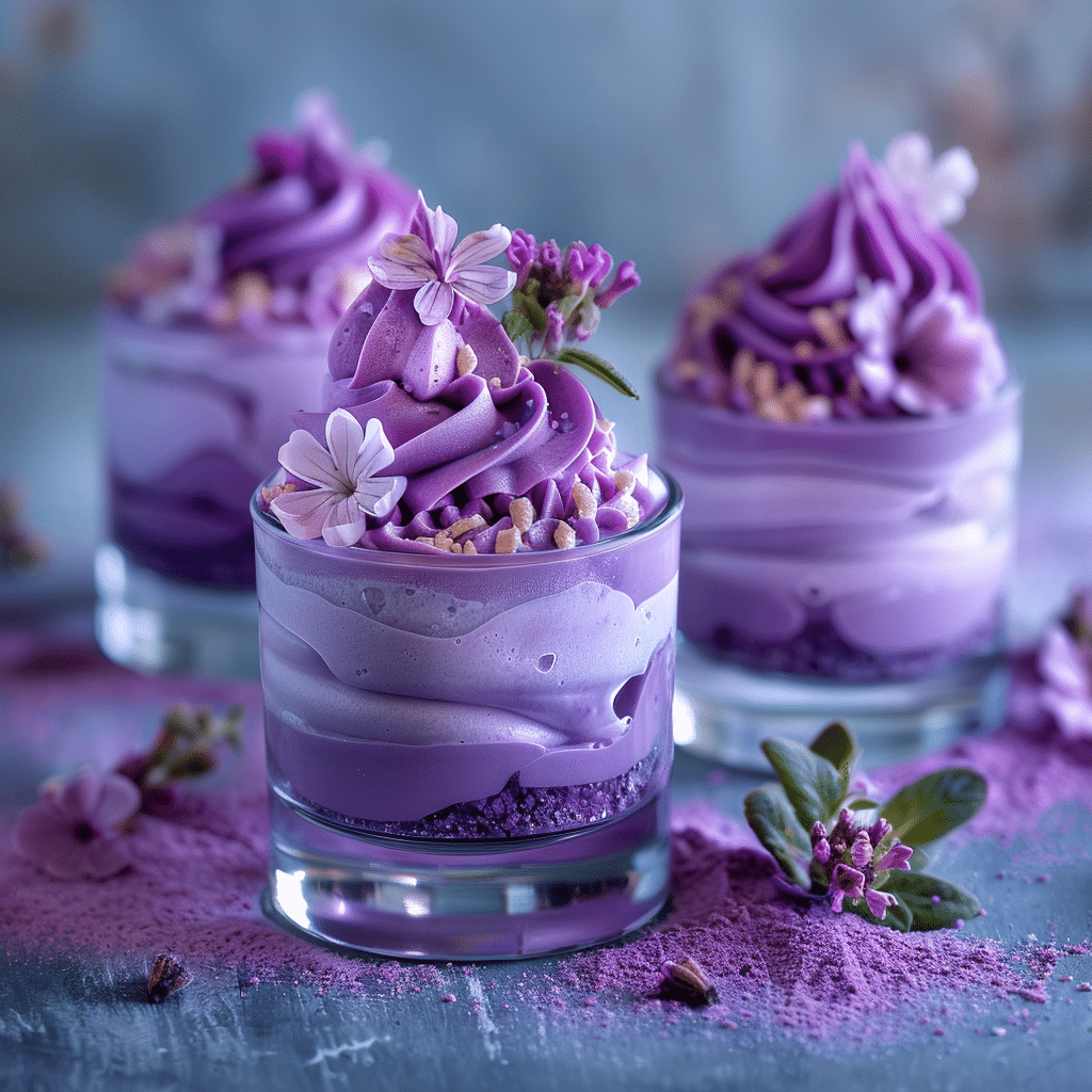 Purple Sweet Potato Cheesecake Cups: Creamy Violet Dream Recipe
