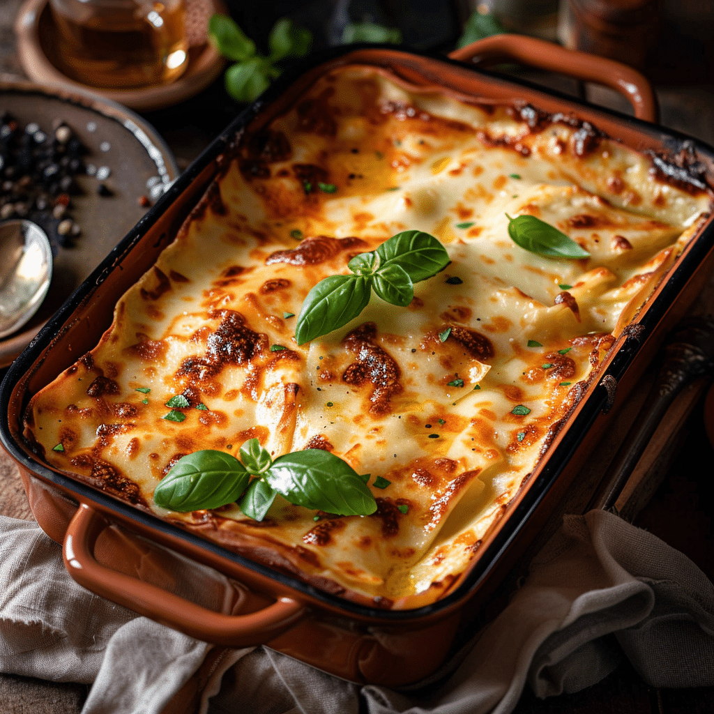 Family-Style Creamy Lasagna Recipe - Recipe Image