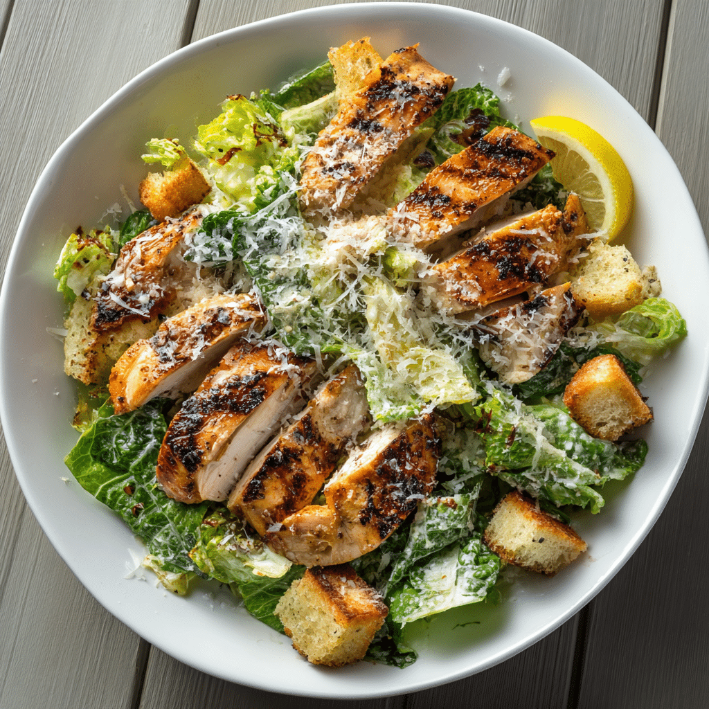 Grilled Chicken Caesar Salad Recipe - Recipe Image