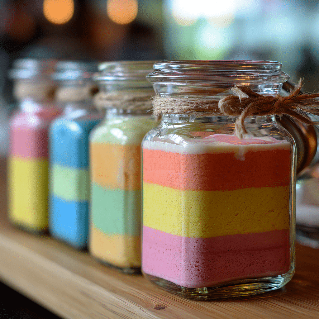 Rainbow Cream Parfaits Recipe - Recipe Image