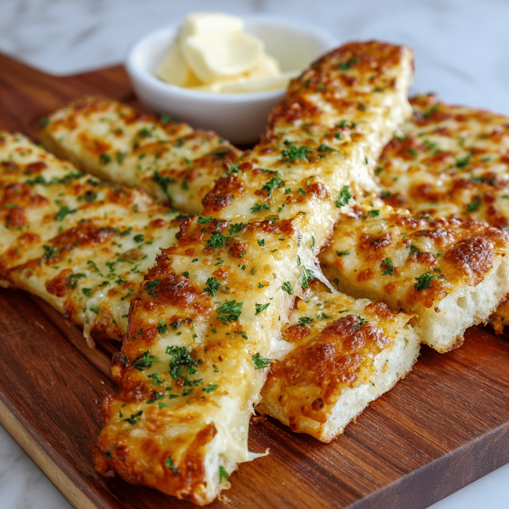 Cheesy Garlic Breadsticks Recipe - Recipe Image