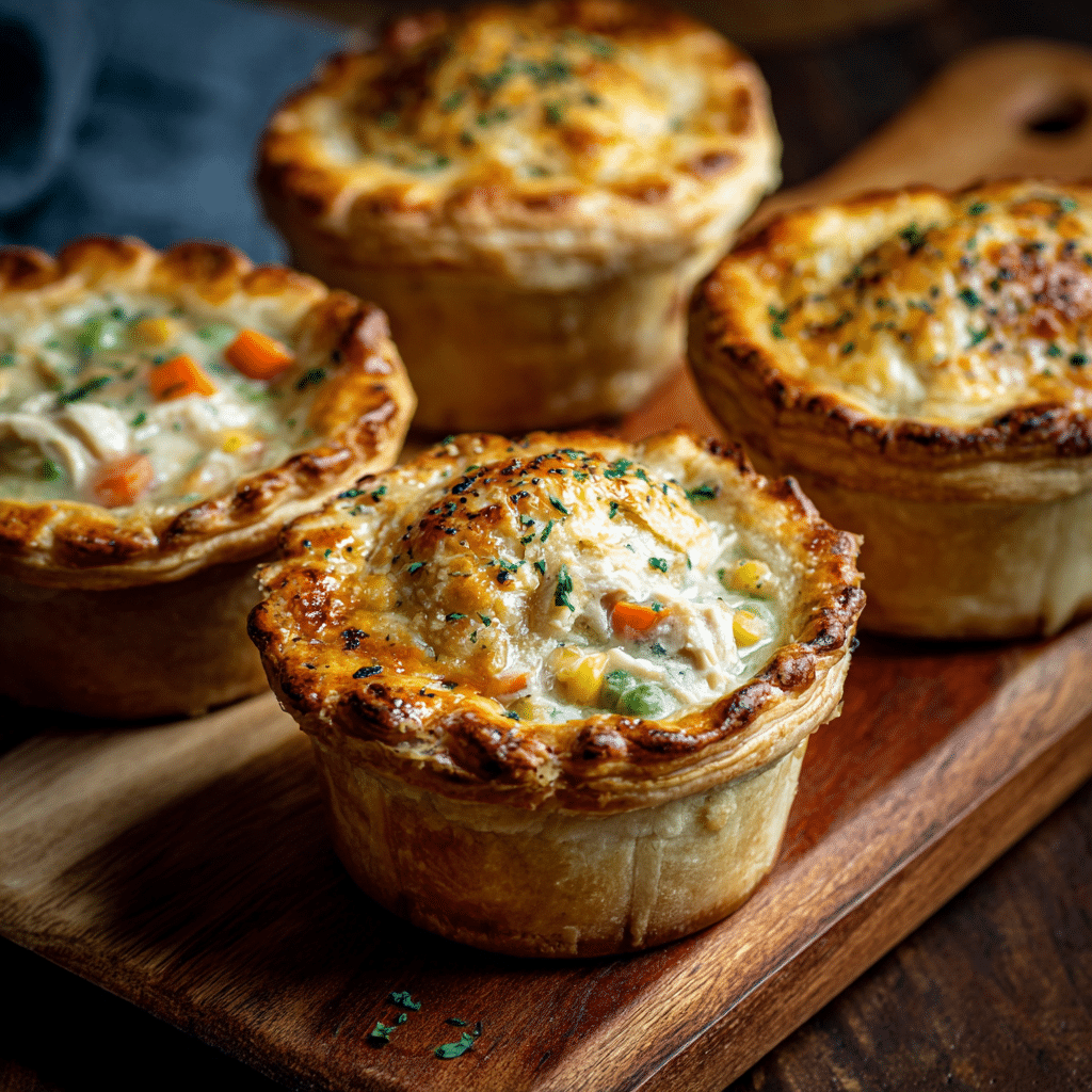 Mini Chicken Pot Pies Recipe - Recipe Image