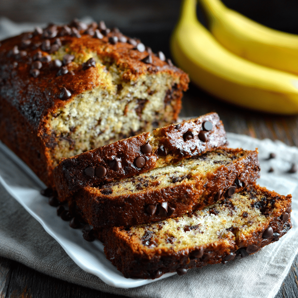 Chocolate Chip Banana Bread Recipe - Recipe Image