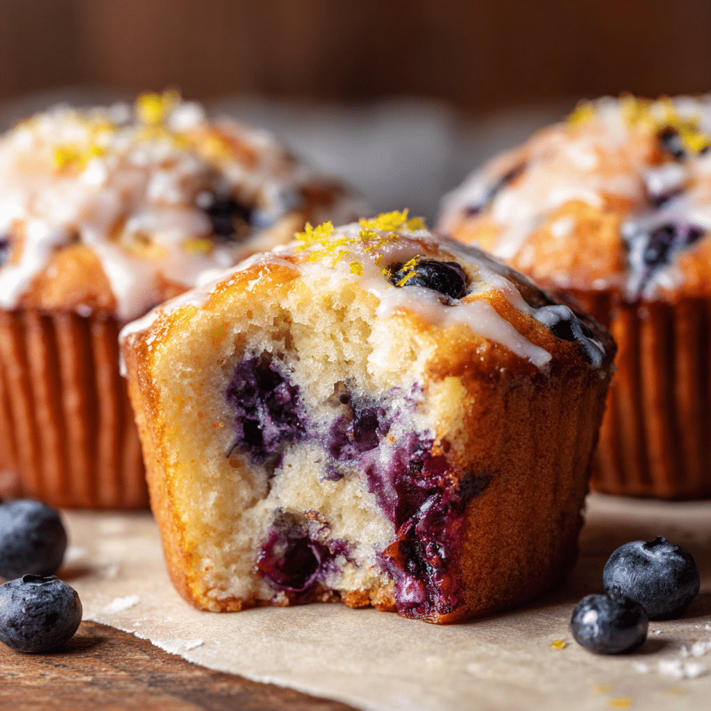 Lemon Blueberry Muffins Recipe - Recipe Image