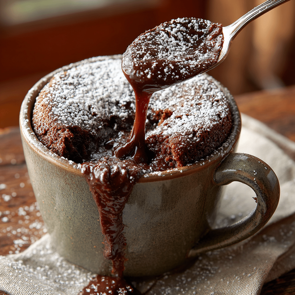 Chocolate Lava Mug Cake Recipe - Recipe Image