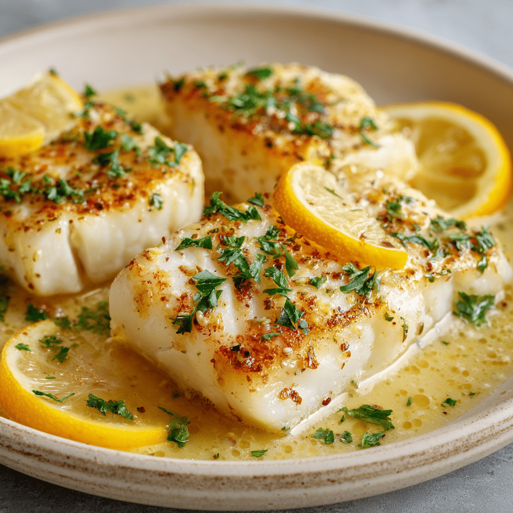 Lemon Butter Garlic Fish Recipe - Recipe Image