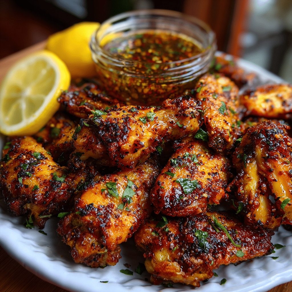 Spicy Lemon Pepper Chicken Wings Recipe - Recipe Image