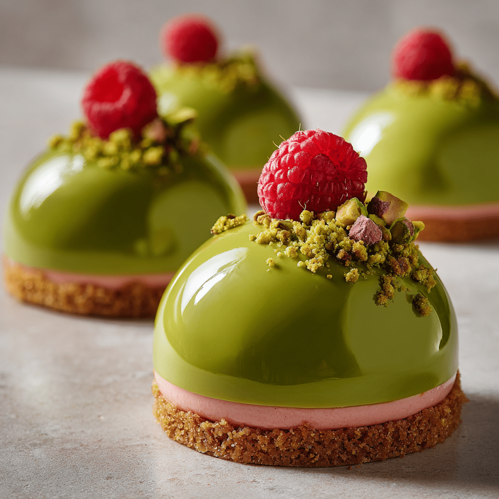 Pistachio Raspberry Garden Domes Recipe - Recipe Image
