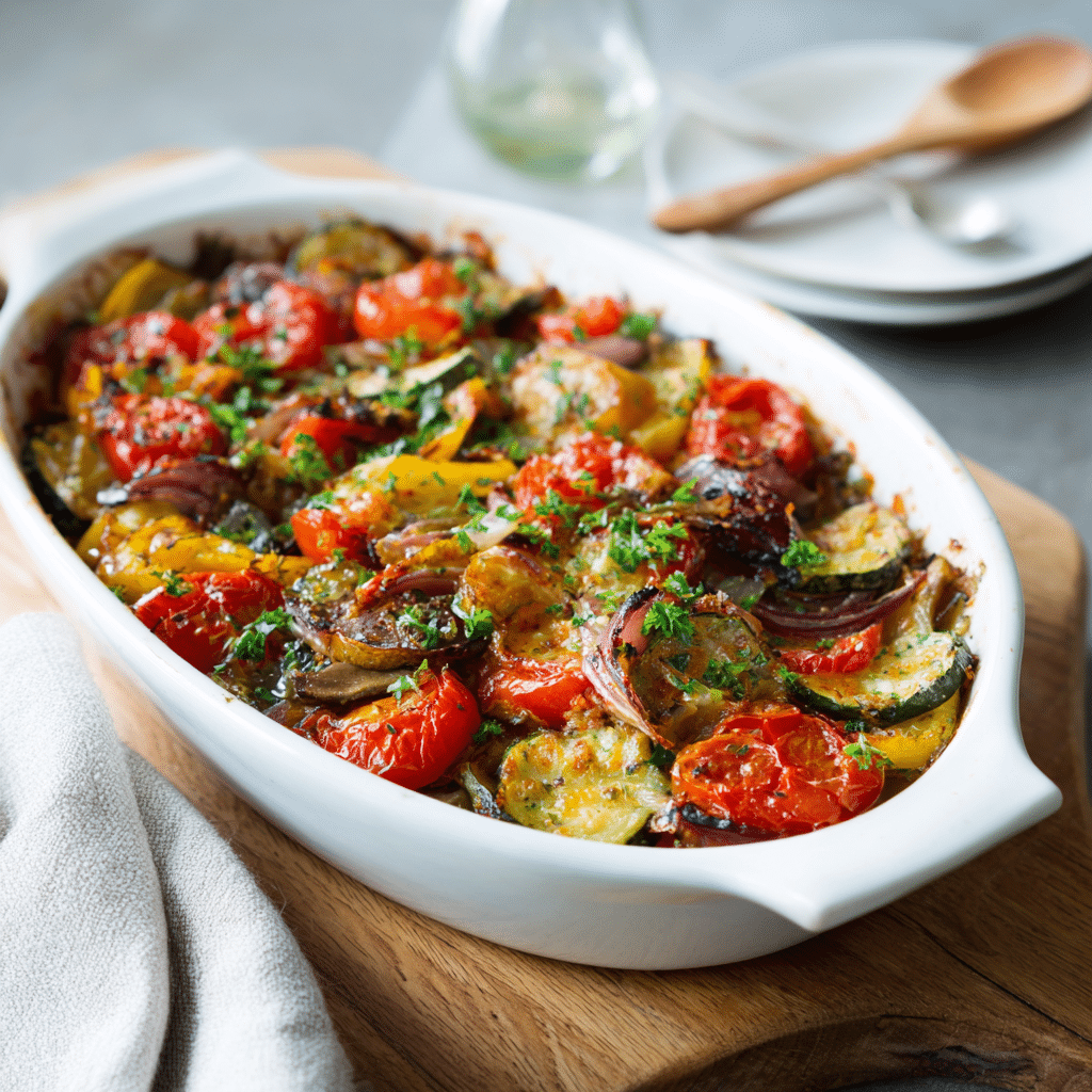 Oven-Baked Ratatouille Casserole Recipe - Recipe Image