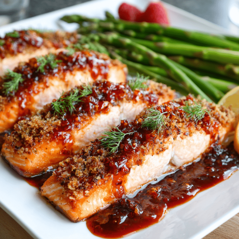 Baked Honey Chili Salmon Recipe