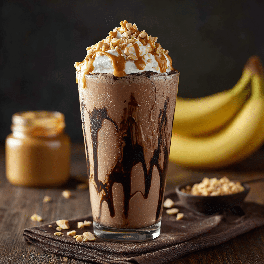 Chocolate Peanut Butter Banana Shake Recipe - Recipe Image