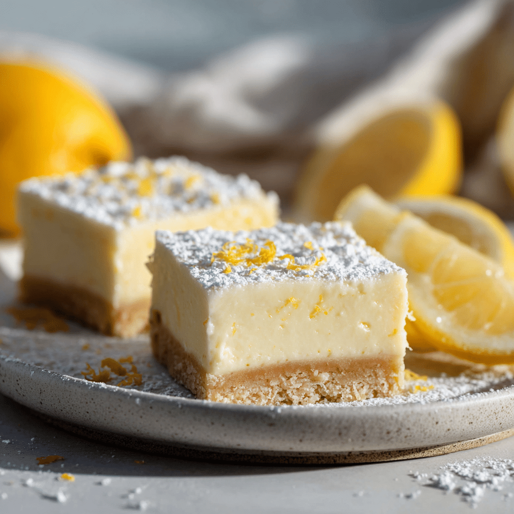 Lemon Cream Cheese Bars Recipe - Recipe Image