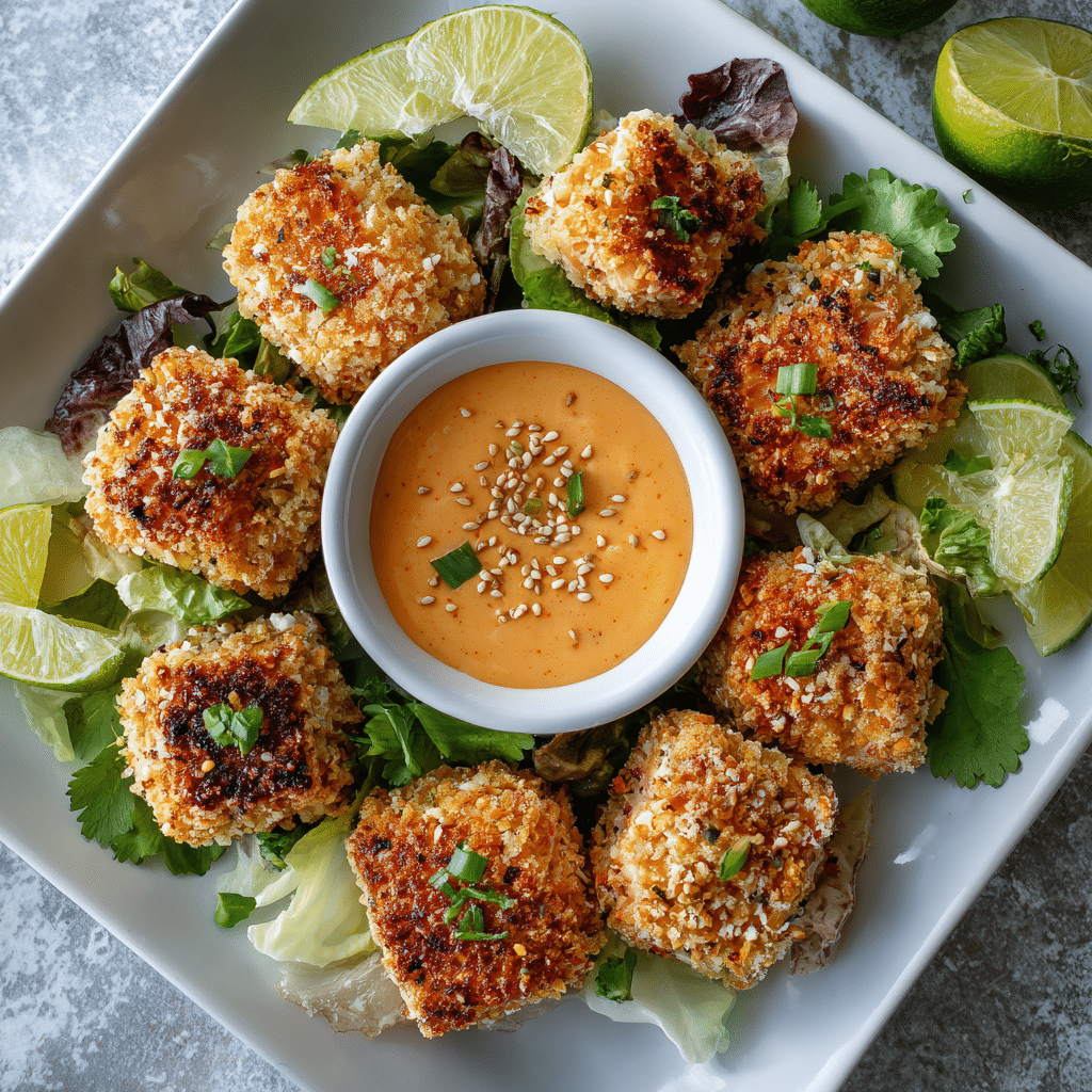 Crispy Rice Salmon Bites Recipe