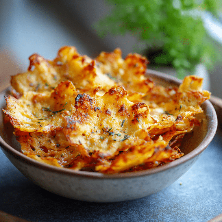 Baked Feta Pasta Chips Recipe
