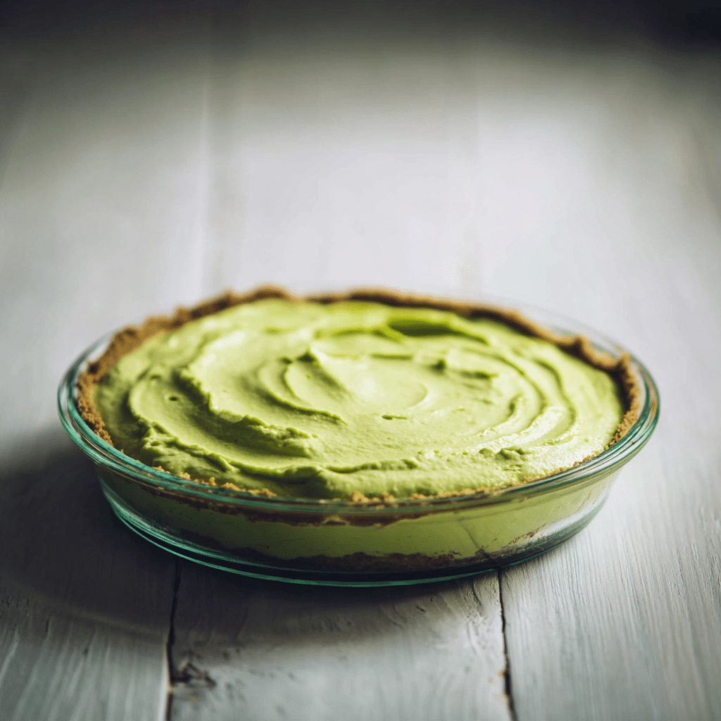 Avocado Lime Frozen Pie: Green Citrus Magic Recipe - Recipe Image