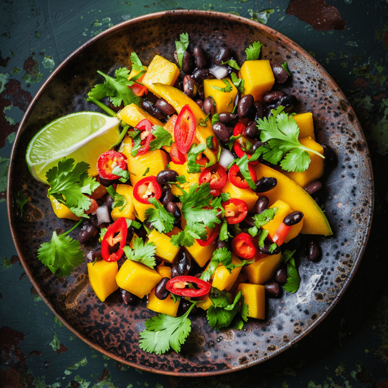 Spicy Mango & Black Bean Salad: Sweet Heat Combo Recipe