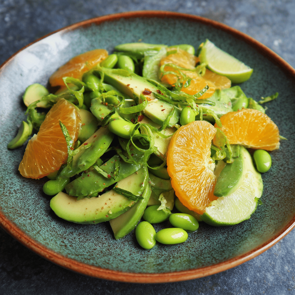 Avocado Edamame Citrus Salad: Green Freshness Recipe - Recipe Image