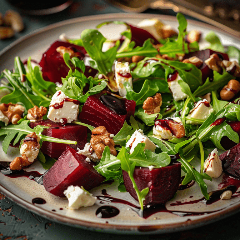 Beetroot & Goat Cheese Arugula Salad: Elegant & Earthy Recipe
