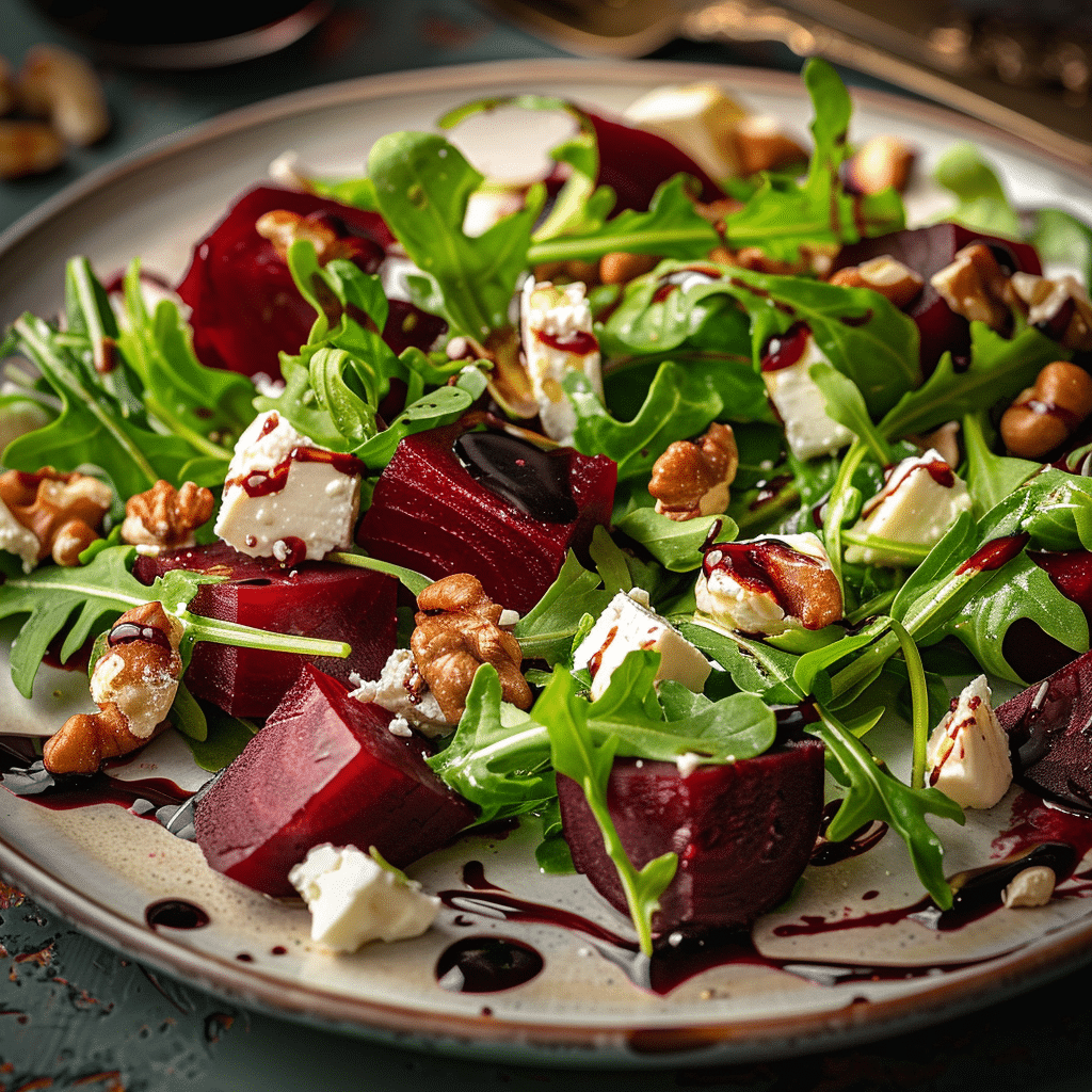 Beetroot & Goat Cheese Arugula Salad: Elegant & Earthy Recipe