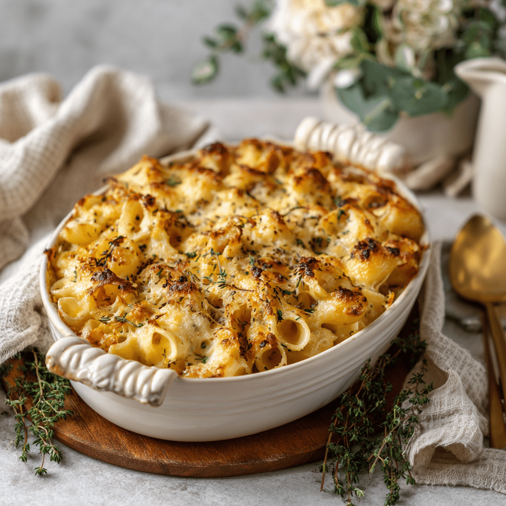 Truffle Mac & Cheese Bake – Ultimate Comfort Luxury Recipe - Recipe Image