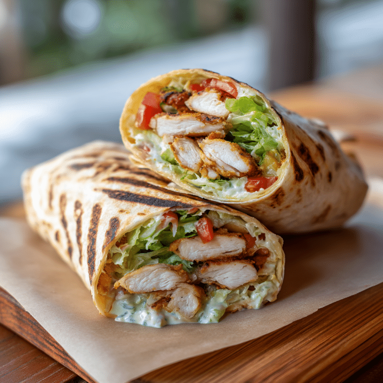Crispy Chicken Wraps Recipe