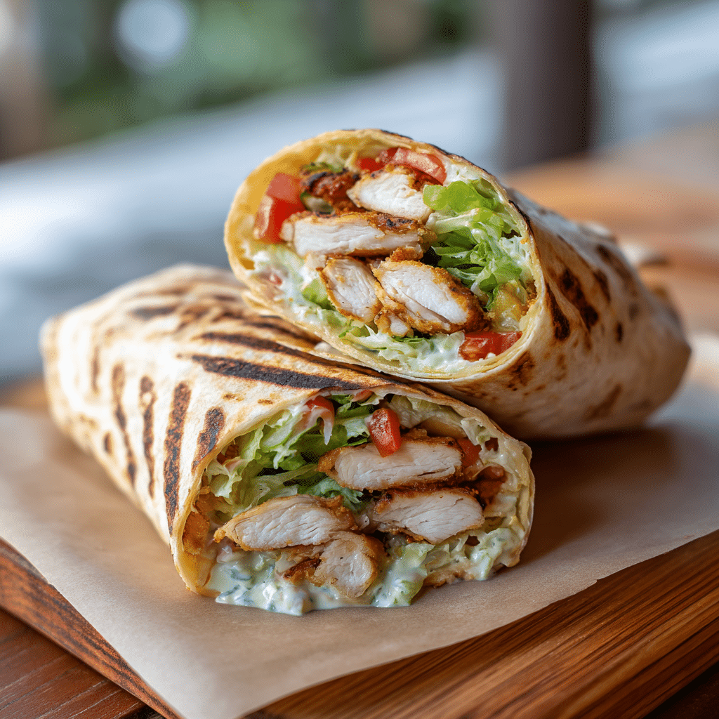 Crispy Chicken Wraps Recipe