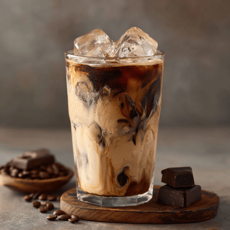 Chocolate Peanut Butter Iced Latte Recipe