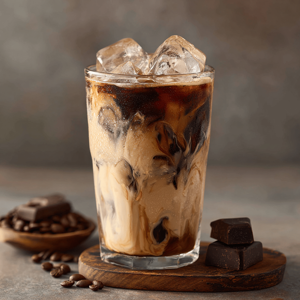 Chocolate Peanut Butter Iced Latte Recipe