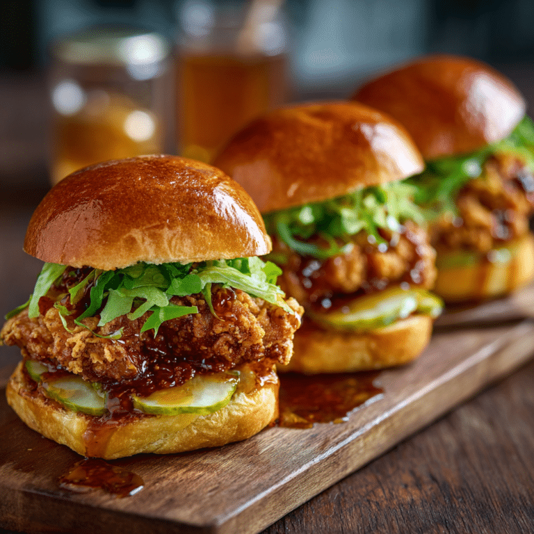 Crispy Hot Honey Chicken Sliders Recipe